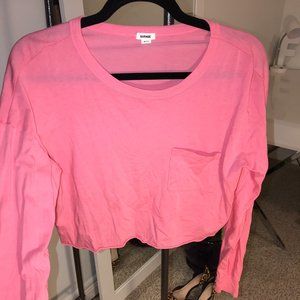 Pink Cropped Long Sleeve